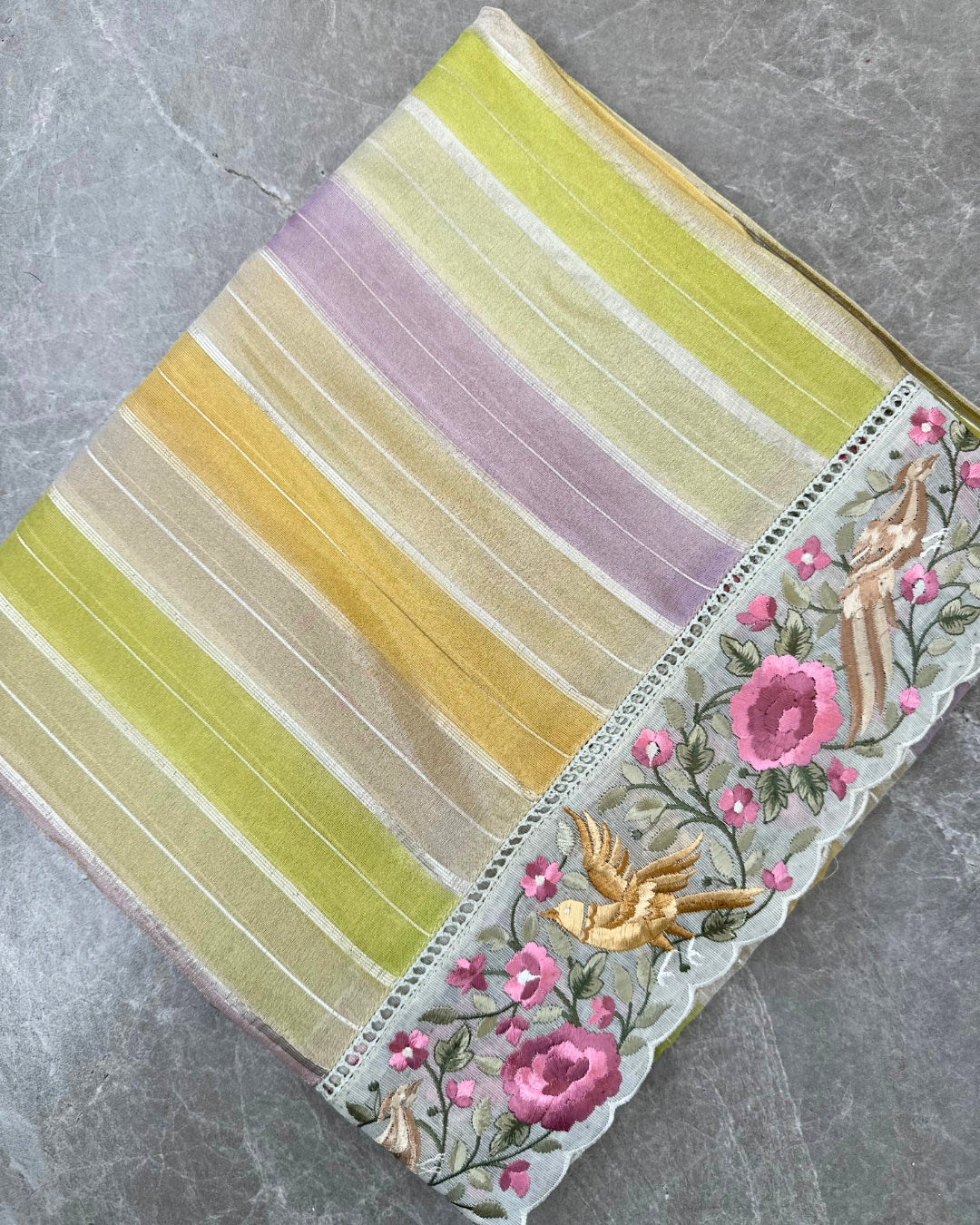 Noor-E-Rangat Embroidered Saree