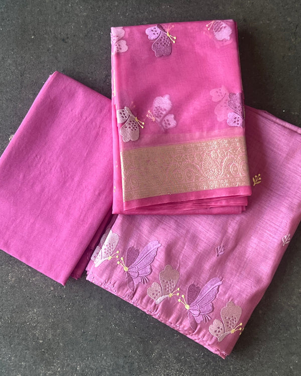 Rose Petal Tissue Salwar Set