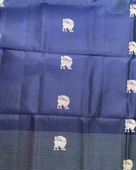 Navy Blue Silk Saree