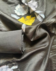 CHANDERI COTTON SALWAR SUIT - HAND PAINTED