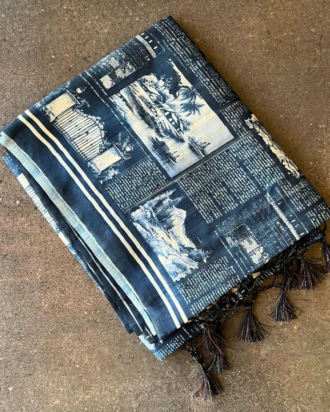 Indigo Handcraft Doobian Saree