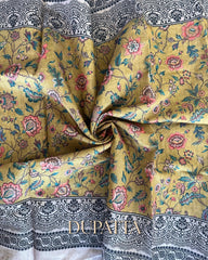 MUSTARD SEMI TUSSAR SALWAR SUIT