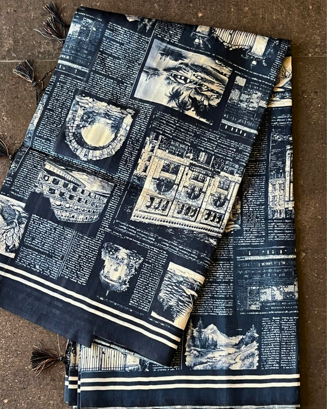 Indigo Handcraft Doobian Saree
