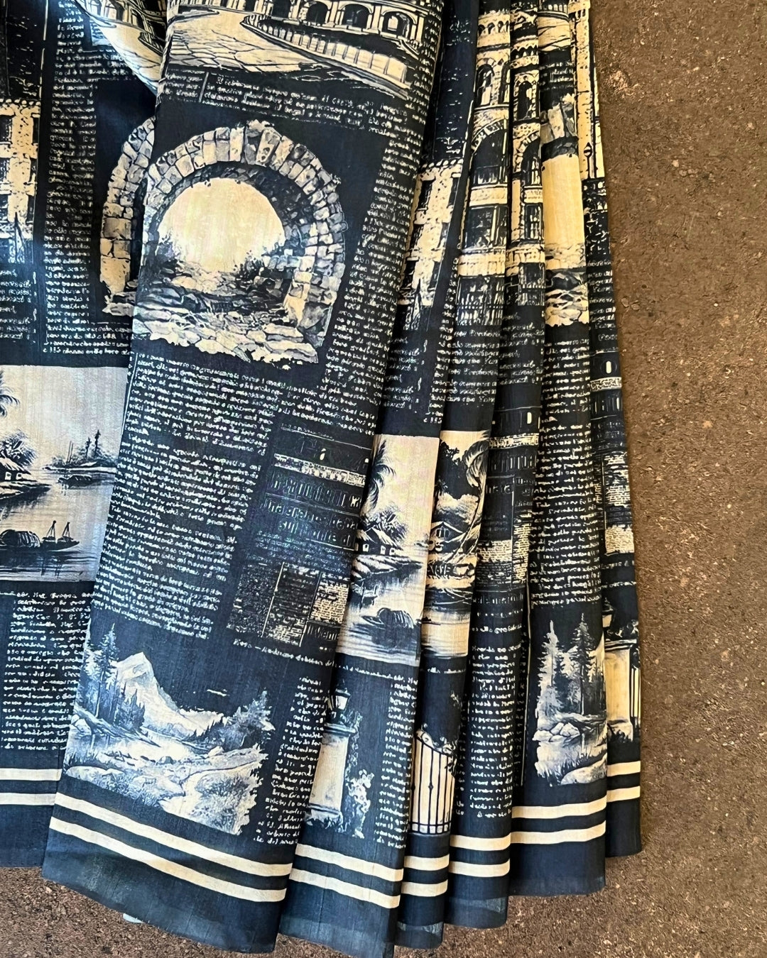 Indigo Handcraft Doobian Saree