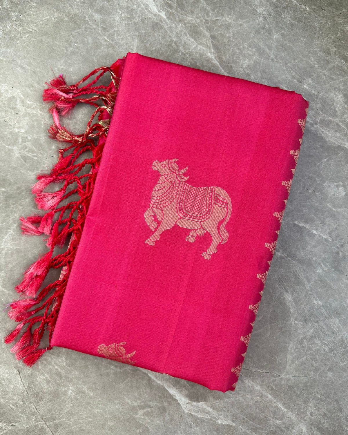Pink Silk Saree