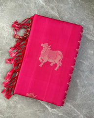 Pink Silk Saree