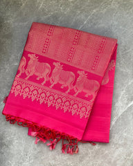 Pink Silk Saree