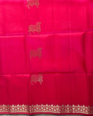 Pink Silk Saree
