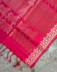 Pink Silk Saree