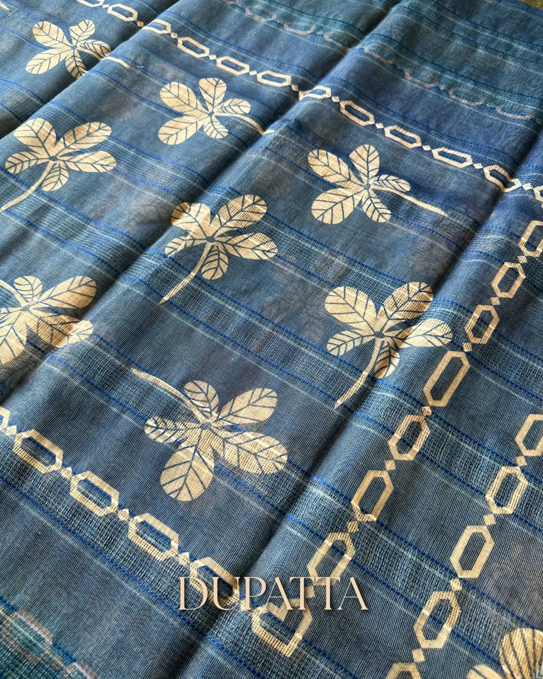 SKY SEMI-TUSSAR SALWAR SUIT