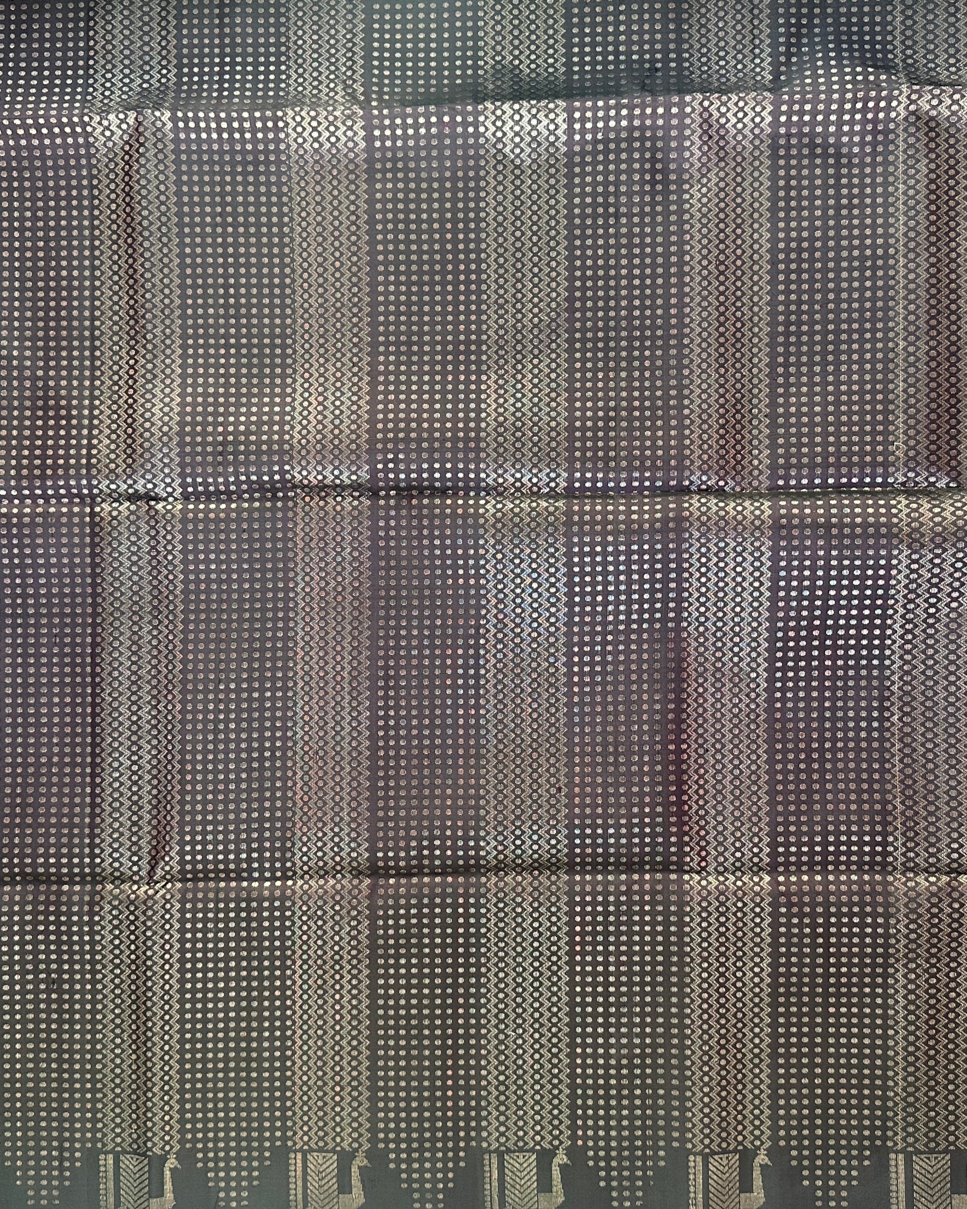 Plum Brown Silk Saree