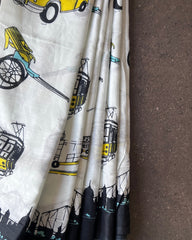 Kolkata Streets Mul Mul Saree