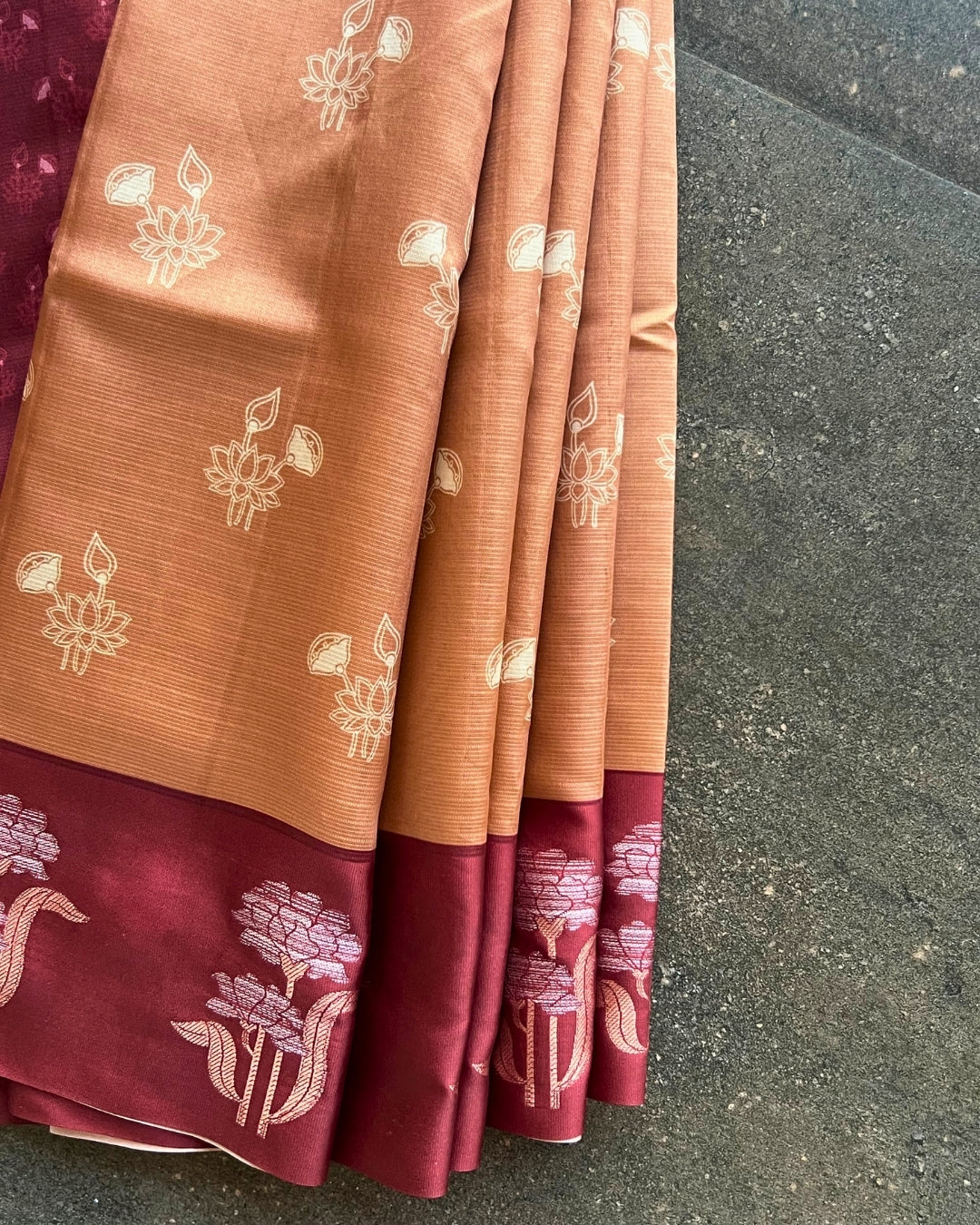 Peach Petal Softy Saree