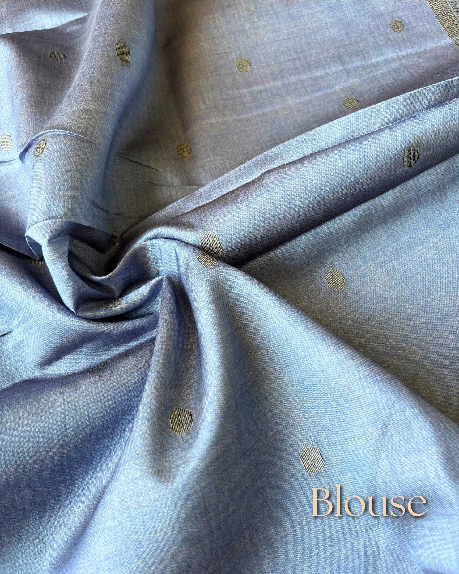 Aaral Lavender-Blue Tussar Weave