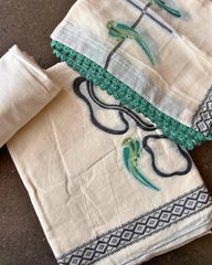 IVORY WHITE CHANDERI SALWAR SUIT