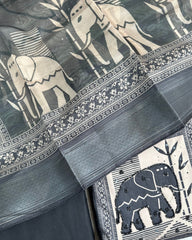 Charcoal Story Salwar Suit Material