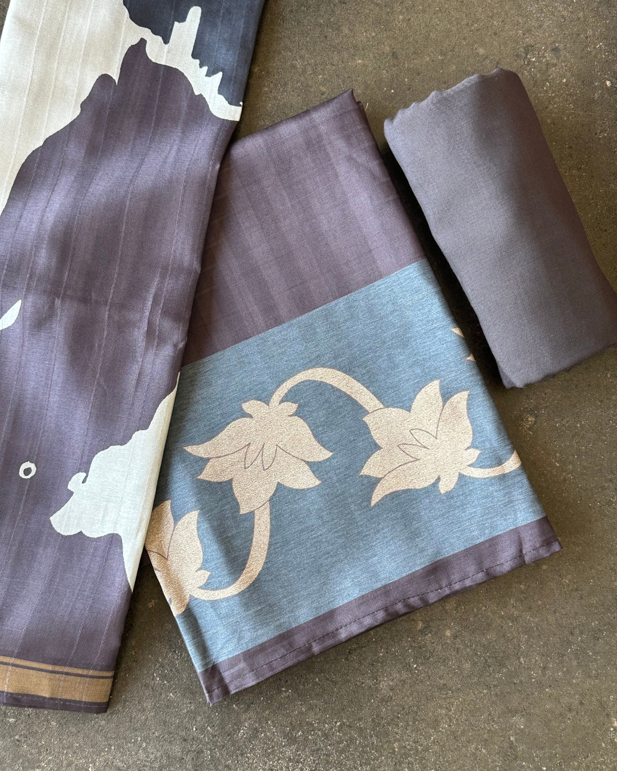 Earthline Semi Tussar Salwar Material