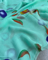 Green Printed Jaipur Cotton Salwar Material