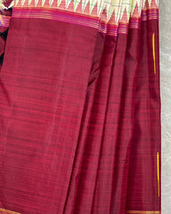 SILK FANCY SAREE BODY CHECKS WITH Ben tex border rain drops butta