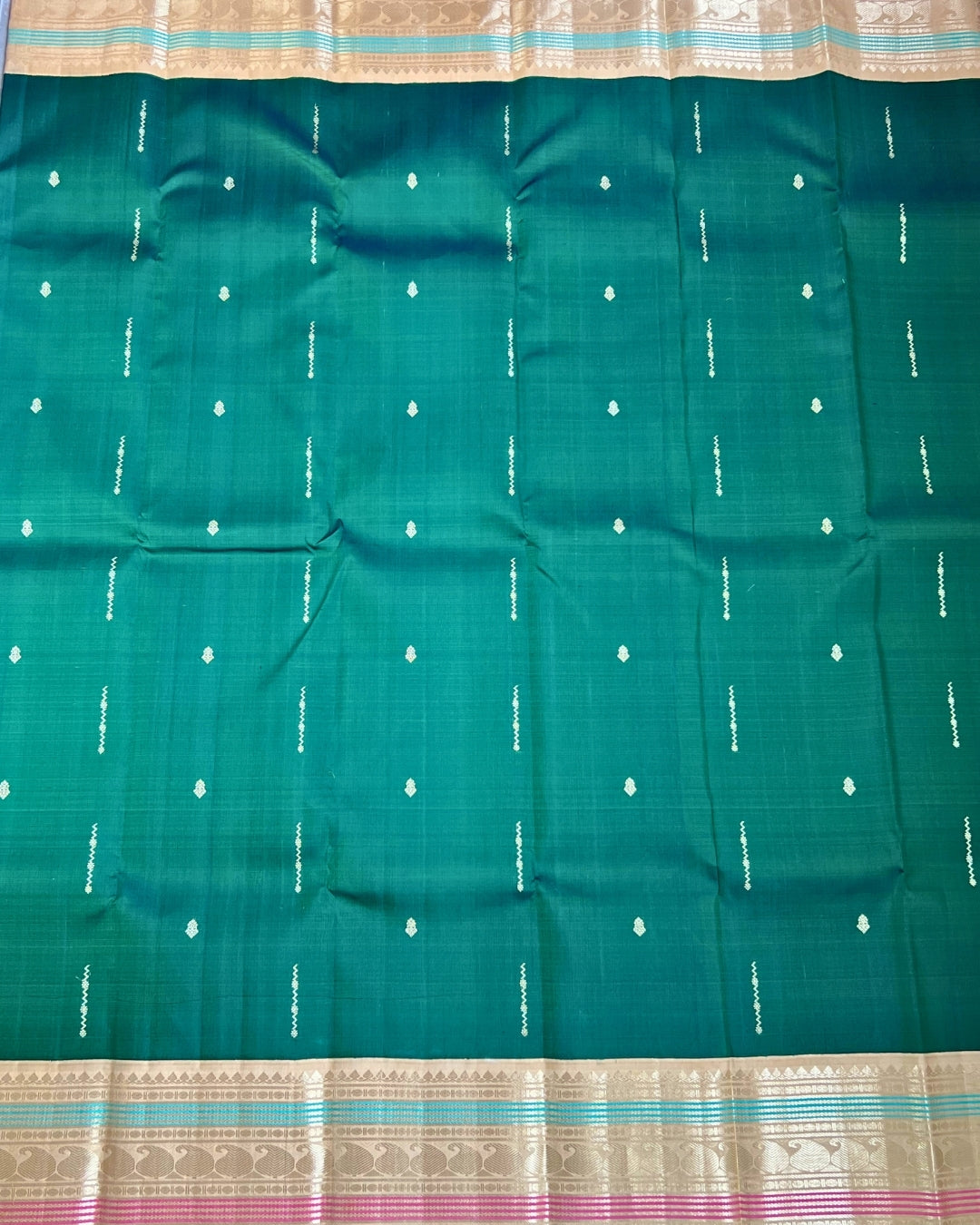 AARANI PLAIN FANCY SILK SAREE